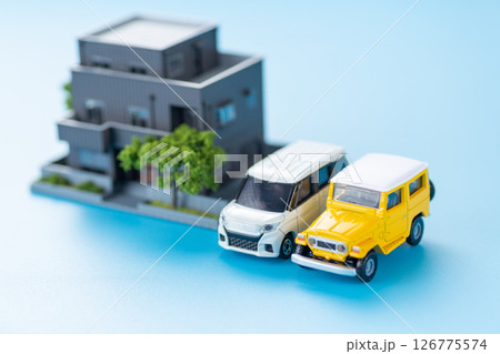 住宅と車 住宅と車 126775574