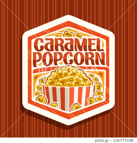 Vector logo for Caramel Popcorn 126775596