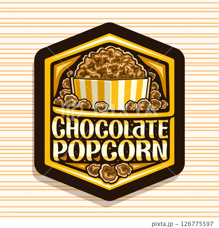 Vector logo for Chocolate Popcorn Vector logo for Chocolate Popcorn 126775597