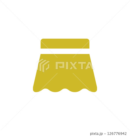 シンプルなスカートのアイコンイラスト 126776942