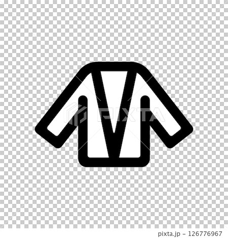 Simple cardigan icon illustration Simple cardigan icon illustration 126776967