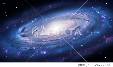 深宇宙の絶景、複数の銀河が織りなす光景	 126777288