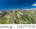 Aerial view of Durmitor Mountains of Montenegro 126777410