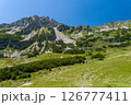 Aerial view of Durmitor Mountains of Montenegro 126777411