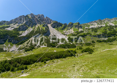 Aerial view of Durmitor Mountains of Montenegro Aerial view of Durmitor Mountains of Montenegro 126777411