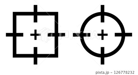 ターゲットのアイコン 黒 126778232