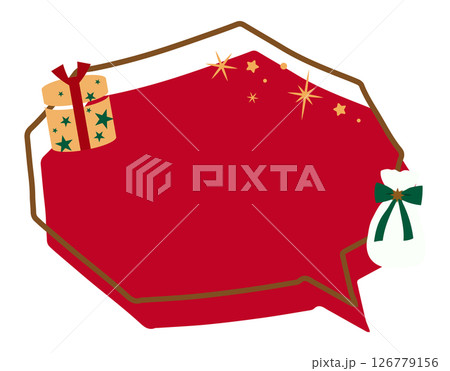 クリスマスのふきだし イラスト クリスマスのふきだし イラスト 126779156