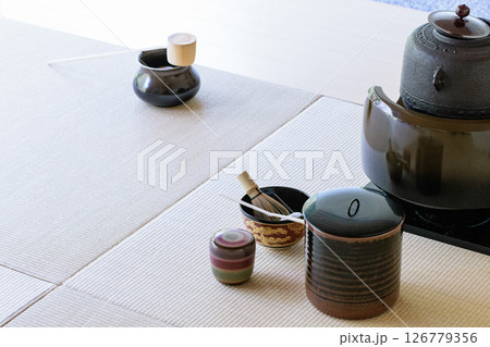 茶道具を展開 茶道具を展開 126779356