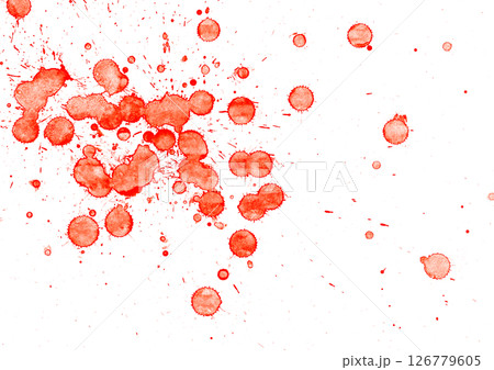血痕 血 しぶき ホラー 水彩 イラスト 血痕 血 しぶき ホラー 水彩 イラスト 126779605