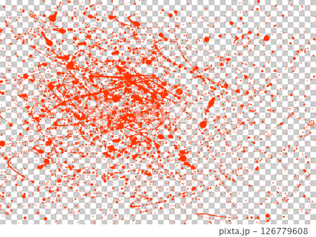 血跡血跡恐怖水彩插圖 126779608
