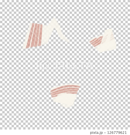 夏季冰淇淋吃了一半後產生的廢紙 126779621