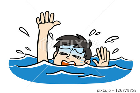 溺れる男子 溺れる男子 126779758