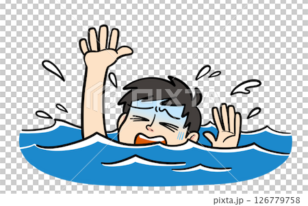 溺れる男子 溺れる男子 126779758