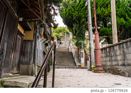 《広島県》尾道・坂の街の風景 《広島県》尾道・坂の街の風景 126779926