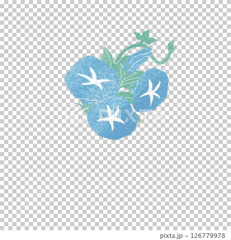 Blue morning glory square part 02 126779978