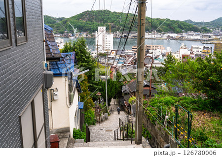 《広島県》尾道・坂の街の風景 《広島県》尾道・坂の街の風景 126780006