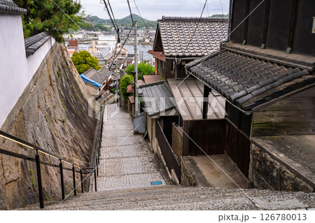 《広島県》尾道・坂の街の風景 126780013