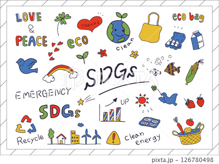SDGs アナログ素材集 SDGs アナログ素材集 126780498