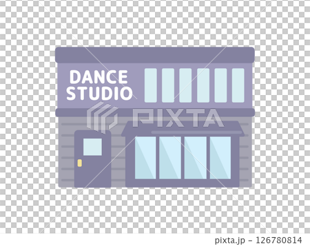 ダンススタジオ  イラスト  建物 126780814