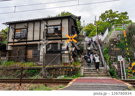 《広島県》尾道・坂の街の風景 126780934