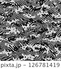 Vector Animal print. Zebra camouflage ornament. Seamless pattern 126781419