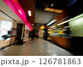 Photos taken with slow shutter speed in the mall 126781863