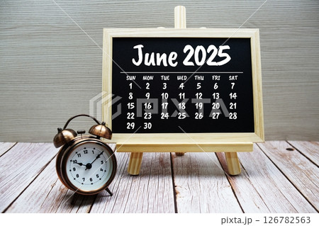 June 2025 annual monthly desk calendar for planning and management June 2025 annual monthly desk calendar for planning and management 126782563