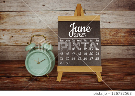 June 2025 annual monthly desk calendar for planning and management 126782568