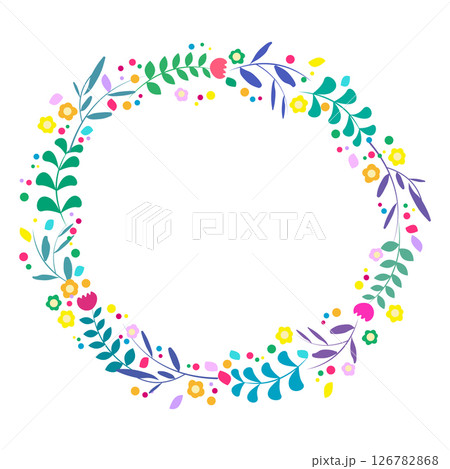 花 ナチュラル フレーム 126782868