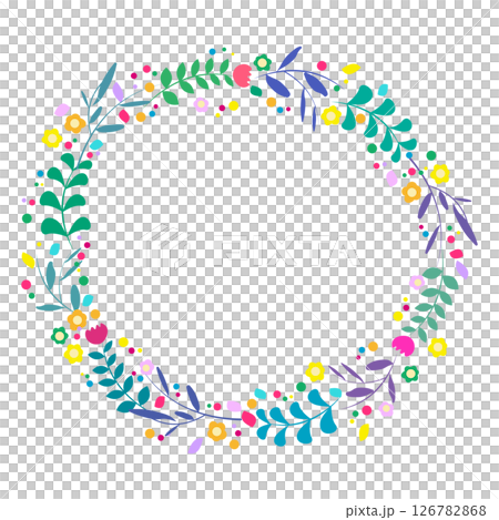 花 ナチュラル フレーム 126782868