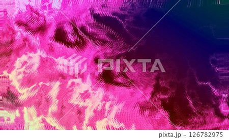 燃え盛るピンク（マジェンタ）の炎をイメージした抽象的な背景画像 126782975