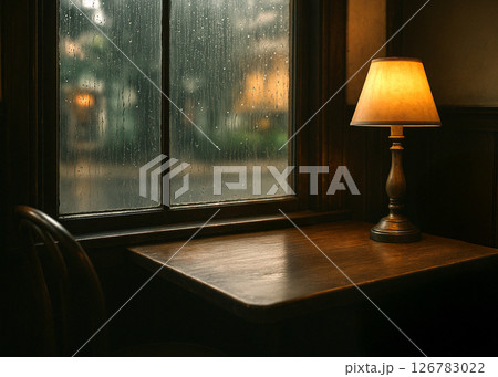 雨の日の喫茶店 雨の日の喫茶店 126783022