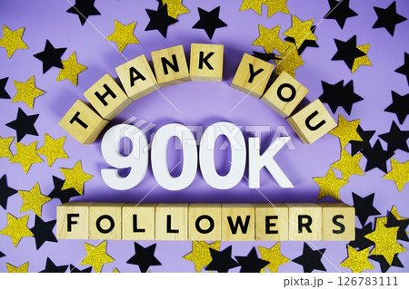 Thank You 900000, 900K Followers congratulation and celebration social media subscribers and followers Thank You 900000, 900K Followers congratulation and celebration social media subscribers and followers 126783111