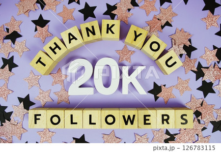 Thank You 20000, 20K Followers congratulation and celebration social media subscribers and followers Thank You 20000, 20K Followers congratulation and celebration social media subscribers and followers 126783115