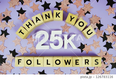 Thank You 25000, 25K Followers congratulation and celebration social media subscribers and followers Thank You 25000, 25K Followers congratulation and celebration social media subscribers and followers 126783116