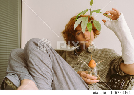 Hobby home gardening for teenager, Home gardening, love of houseplants, freelance. Hobby home gardening for teenager, Home gardening, love of houseplants, freelance. 126783366