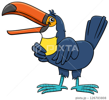 cartoon toucan bird wild animal character laughing cartoon toucan bird wild animal character laughing 126783808