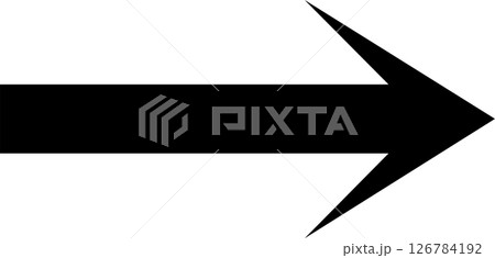 シンプルな右向き矢印アイコン 126784192
