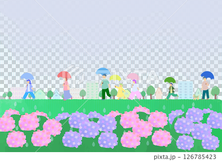 下雨天風景圖 126785423