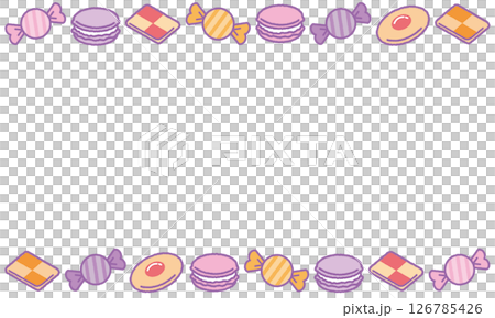 夢幻色彩方案糖果線框 126785426