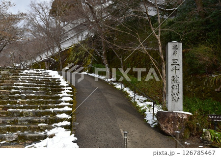 京都大原　三千院の参道 126785467