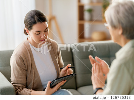 Consultation of the patient with a psychologist Consultation of the patient with a psychologist 126786318