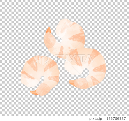 Peeled shrimp 126786587