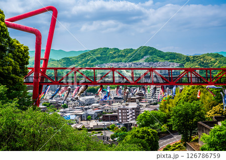 中尾城公園の鯉のぼり【長崎県西彼杵郡長与町】 126786759