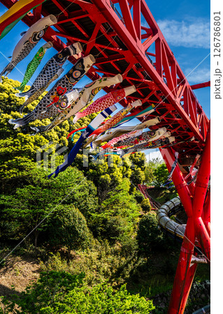 中尾城公園の鯉のぼり【長崎県西彼杵郡長与町】 126786801