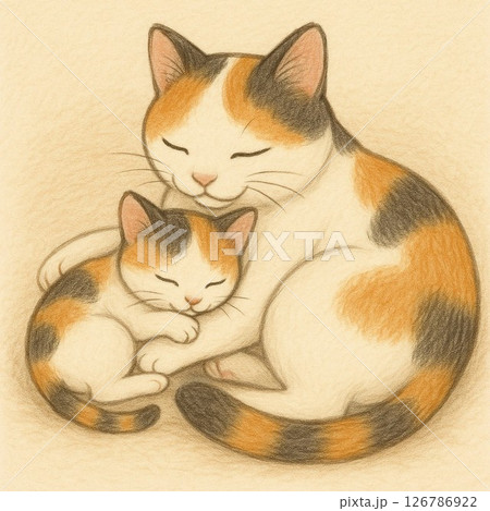 親子猫 126786922
