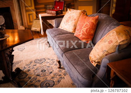 クラシックなリビングソファ 126787102