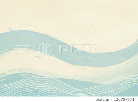 和風の涼しげな背景 126787571