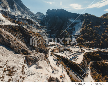 Excavation Work In Progress At The Marble Caves  126787680