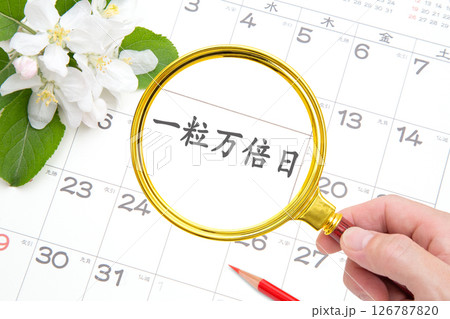 一粒万倍日をクローズアップ 126787820